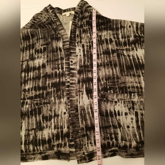 NWT Painted Threads Women's Open Cardigan 3/4 Dolman  Sleeves Black Gray Small - Picture 8 of 10